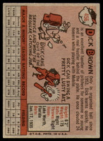 1958 Topps #456 Dick Brown Excellent+ RC Rookie  ID: 229598