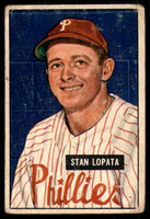 1951 Bowman #76 Stan Lopata Good  ID: 226801