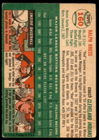1954 Topps #160 Red Kress CO Very Good  ID: 237557