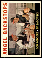 1964 Topps #61 Bob Rodgers/Ed Sadowski Angels Backstops Ex-Mint  ID: 234752