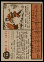 1962 Topps #147 Bill Kunkel Ex-Mint  ID: 250113