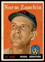 1958 Topps #422 Norm Zauchin Excellent 
