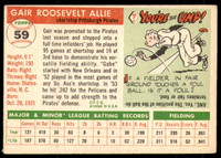 1955 Topps #59 Gair Allie Very Good  ID: 219929