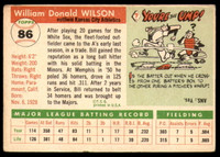 1955 Topps #86 Bill Wilson Very Good  ID: 214557