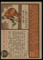 1962 Topps #324 Joe McClain Ex-Mint  ID: 227625