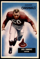 1955 Bowman #27 Jack Simmons Ex-Mint  ID: 243759