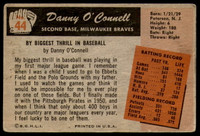 1955 Bowman #44 Danny O'Connell Very Good  ID: 228423