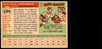 1955 Topps #104 Jack Harshman Very Good 