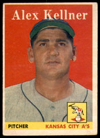 1958 Topps #3 Alex Kellner UER Very Good  ID: 238952