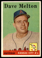 1958 Topps #391 Dave Melton Excellent RC Rookie  ID: 229501