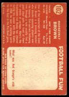 1958 Topps #102 Roosevelt Brown VG-EX 