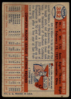 1957 Topps #382 Jim Brideweser Excellent  ID: 221134