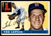 1955 Topps #128 Ted Lepcio Very Good  ID: 220121