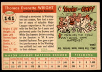 1955 Topps #141 Tom Wright Very Good  ID: 228059