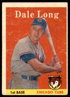 1958 Topps #7 Dale Long Very Good  ID: 221170