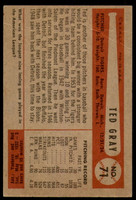 1954 Bowman #71 Ted Gray Very Good  ID: 249586