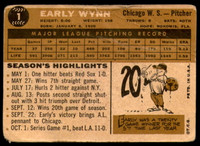 1960 Topps #1 Early Wynn Poor  ID: 215036