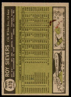 1961 Topps #470 Roy Sievers Very Good  ID: 223768
