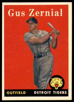 1958 Topps #112 Gus Zernial UER Very Good  ID: 228157