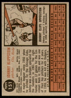 1962 Topps #151 Johnny Klippstein Excellent+  ID: 250121