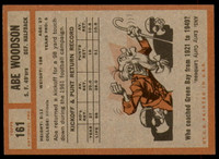 1962 Topps #161 Abe Woodson Ex-Mint  ID: 241933