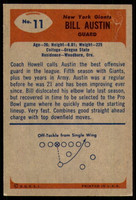 1955 Bowman #11 Bill Austin Excellent+  ID: 222231