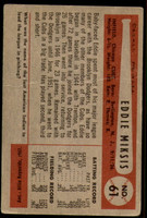 1954 Bowman #61 Eddie Miksis G-VG 