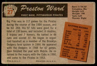1955 Bowman #27 Preston Ward G-VG 