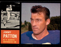 1962 Topps #112 Jim Patton Ex-Mint  ID: 242007