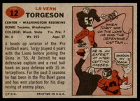 1957 Topps #12 Lavern Torgeson Ex-Mint RC Rookie 