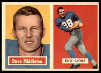 1957 Topps #8 Dave Middleton Ex-Mint  ID: 246623