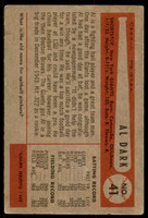 1954 Bowman #41 Alvin Dark UER G-VG  ID: 237680