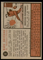 1962 Topps #6 Marv Breeding Excellent+  ID: 234609