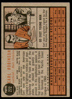 1962 Topps #272 Earl Robinson Excellent+  ID: 250225