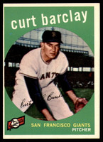 1959 Topps #307 Curt Barclay Ex-Mint  ID: 230552