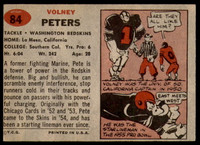 1957 Topps #84 Volney Peters Ex-Mint  ID: 252569