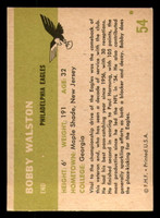 1961 Fleer #54 Bobby Walston Ex-Mint  ID: 271052
