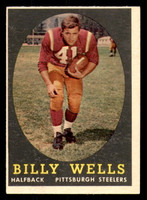 1958 Topps #49 Billy Wells UER Ex-Mint  ID: 268256