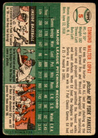 1954 Topps #5 Ed Lopat Poor  ID: 213486