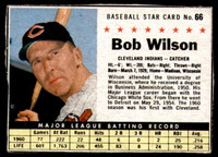 1961 Post Cereal #66 Bob Wilson Excellent+  ID: 224022