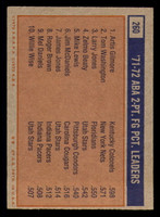1972-73 Topps #260 Artis Gilmore ABA League Leaders Excellent+  ID: 276510