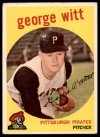 1959 Topps #110 George Witt Very Good RC Rookie  ID: 215845