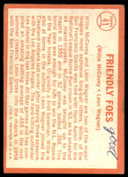 1964 Topps # 41 Willie McCovey/Leon Wagner Friendly Foes Very Good  ID: 261441