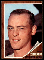 1962 Topps #222 Jerry Zimmerman Excellent  ID: 250198