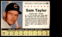 1961 Post Cereal #198 Sammy Taylor Excellent+  ID: 226135