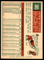 1959 Topps #385 Sherm Lollar Very Good  ID: 230756