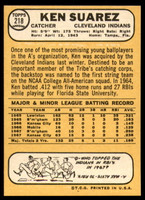 1968 Topps #218 Ken Suarez NM-Mint  ID: 245141