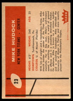 1960 Fleer #23 Mike Hudock Excellent+ 