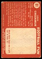 1958 Topps #81 Lou Creekmur Very Good  ID: 246683