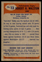 1955 Bowman #13 Bobby Walston Very Good  ID: 225454